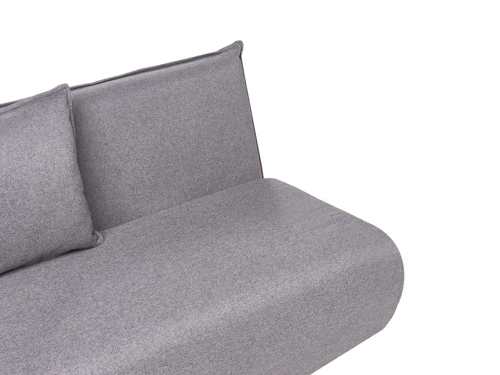 Sofa Bed 2 Seater Faux Linen Dark Grey Aurelia