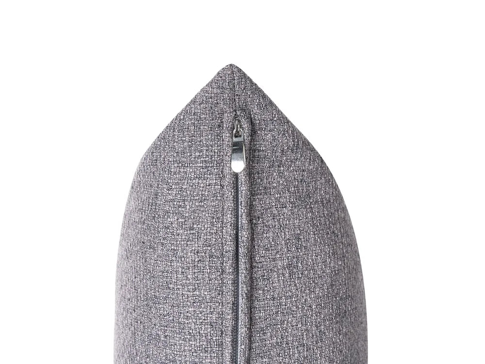 Sofa Bed 2 Seater Faux Linen Dark Grey Aurelia