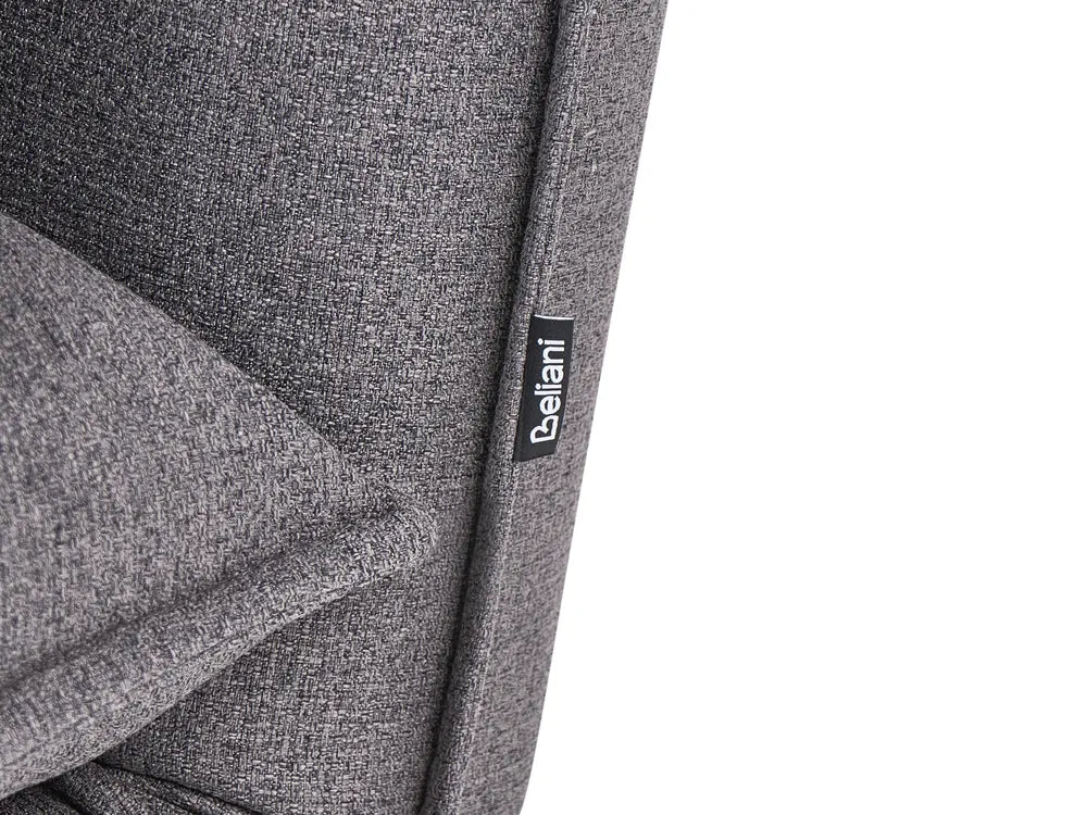 Sofa Bed 2 Seater Faux Linen Dark Grey Aurelia