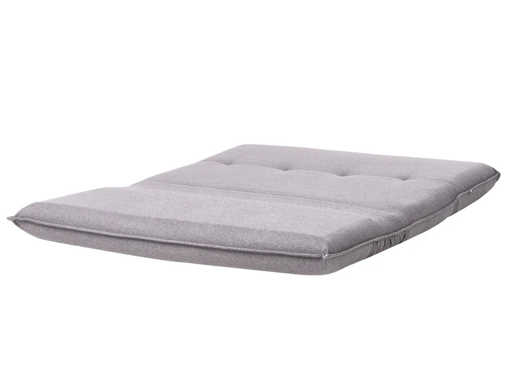 Sofa Bed 2 Seater Faux Linen Dark Grey Aurelia