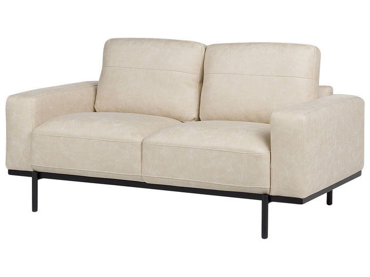 Sovik 2 Seater Fabric Sofa Cream Beige