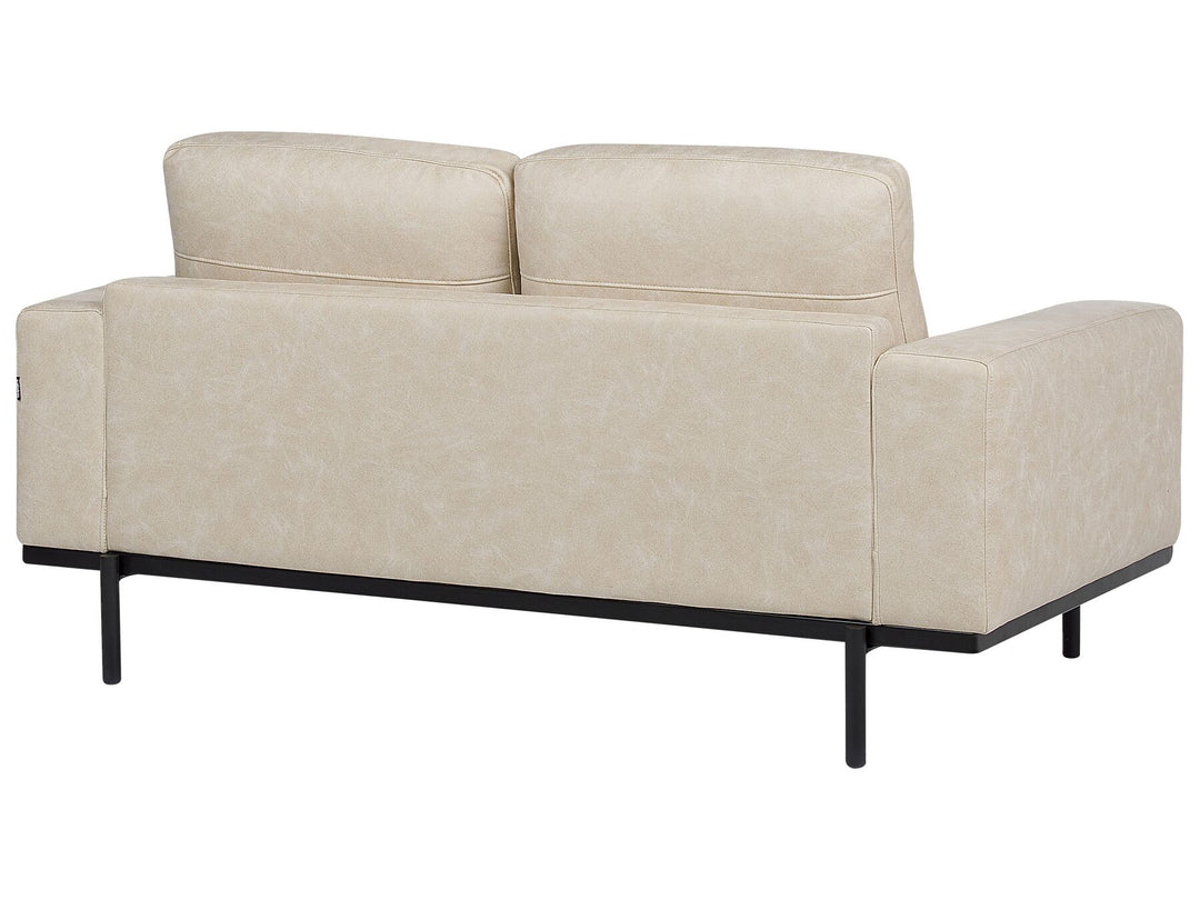 Sovik 2 Seater Fabric Sofa Cream Beige