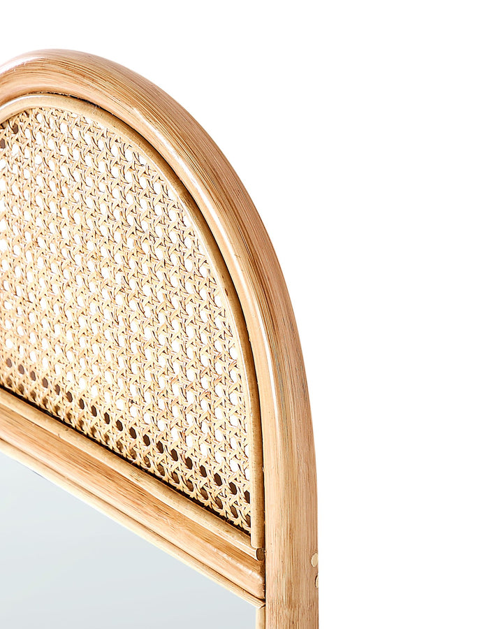 Standing Mirror Brussey Rattan Natural