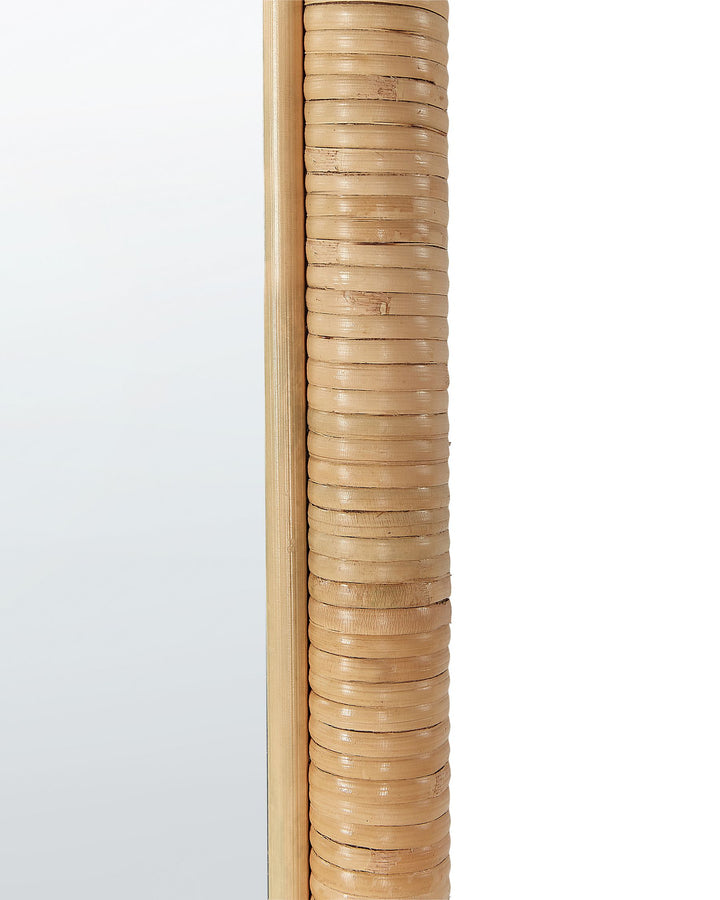 Standing Mirror Malange Rattan Natural