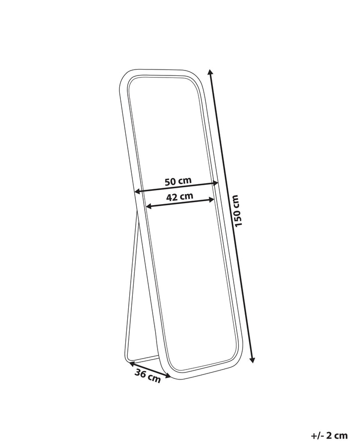 Standing Mirror Malange Rattan Natural