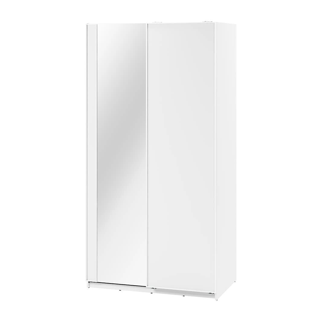 Maxi MX-01 Stylish Wardrobe with Mirrored Sliding Doors - (W)120cm