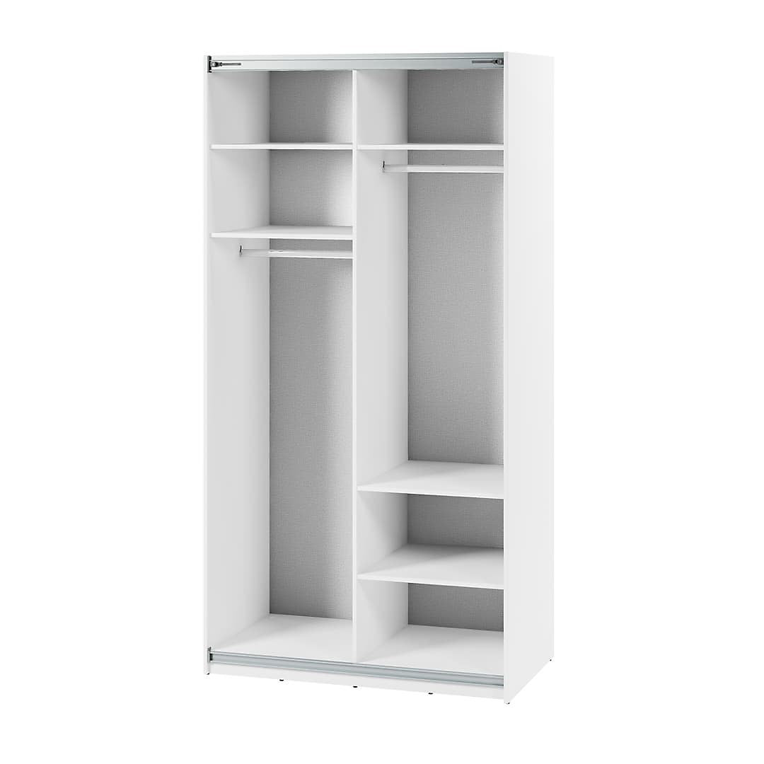 Maxi MX-01 Stylish Wardrobe with Mirrored Sliding Doors - (W)120cm