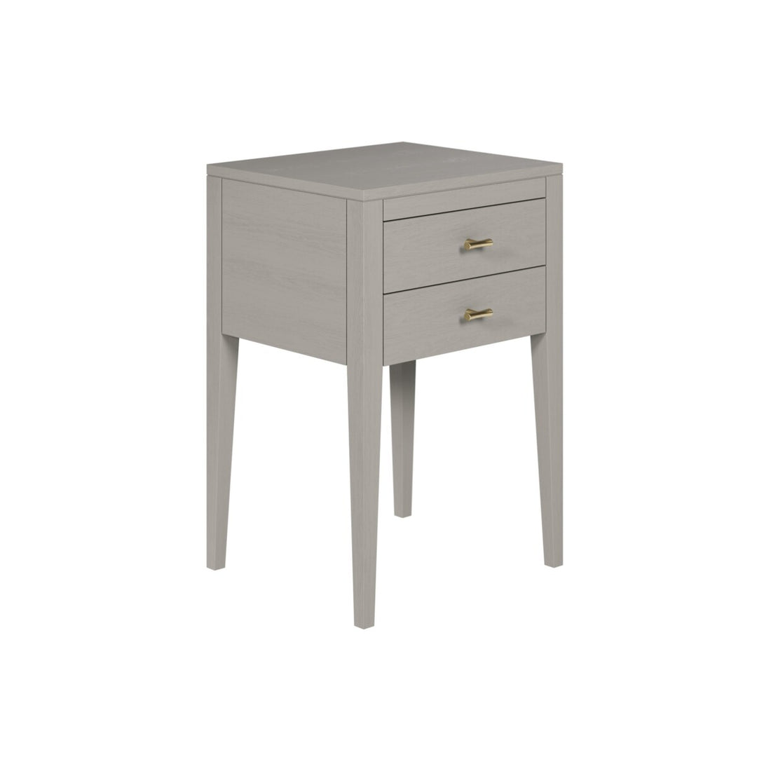 D.I. Designs Radford Grey Oak Wood Bedside Table | 2 Drawers