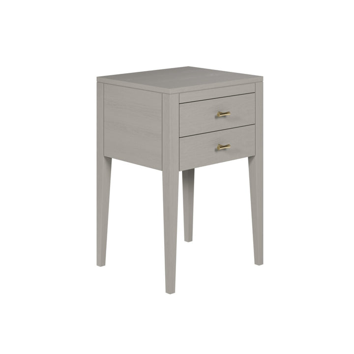 D.I. Designs Radford Grey Oak Wood Bedside Table | 2 Drawers