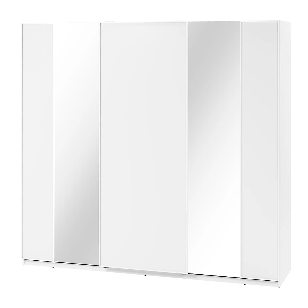 Maxi 06 Sliding Door Wardrobe in White - (W)250cm - Grand Storage with Mirrored Enhancement