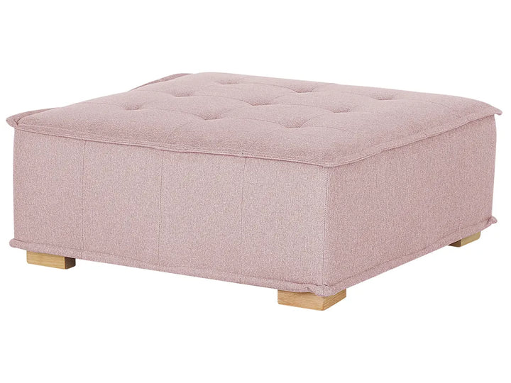 Modular Corner Sofa 4 Seater Fabric Pink Right Hand Oxford