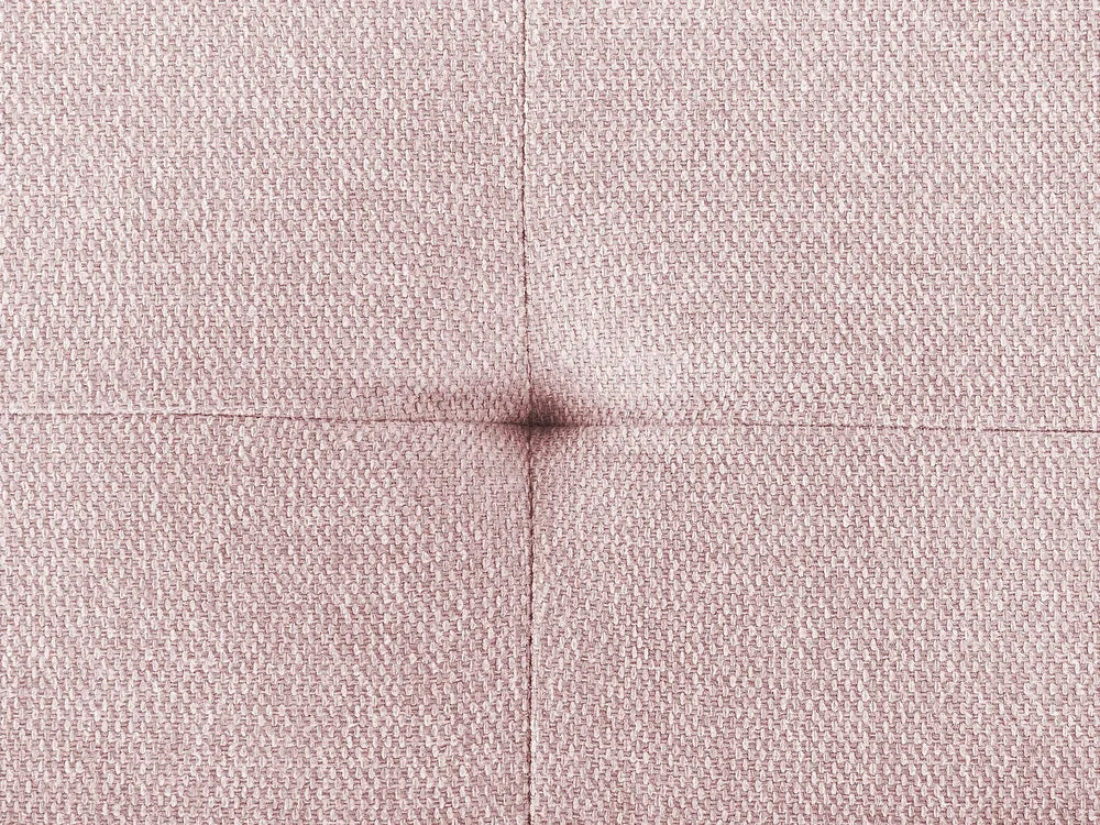 Modular Corner Sofa 4 Seater Fabric Pink Right Hand Oxford