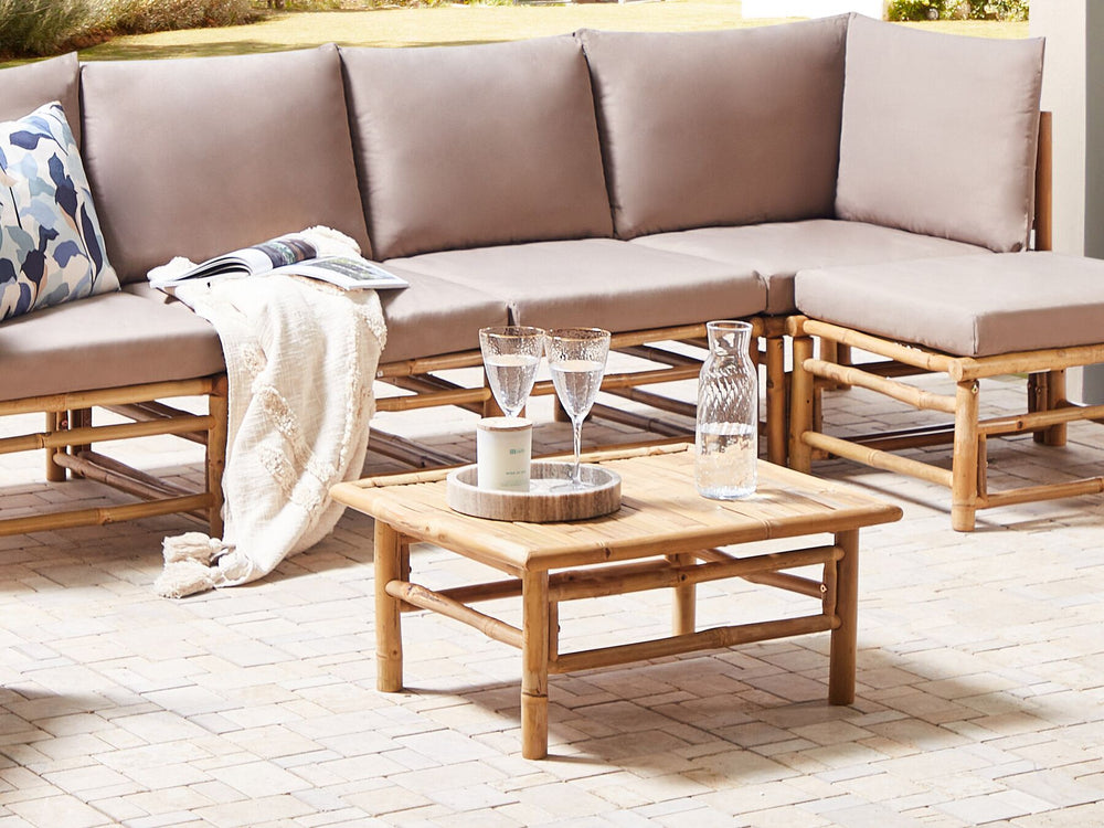 Cerreto Garden Coffee Table Bamboo Wood Brown