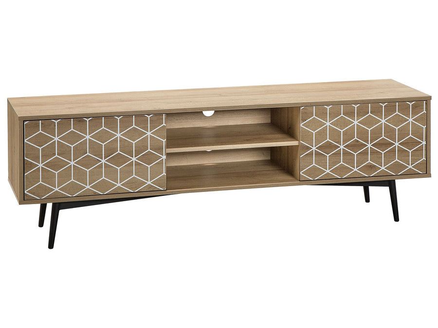 TV Stand Light Brown TORVI 