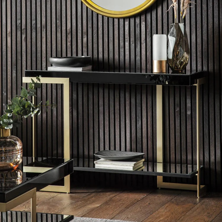 Ardella Black Console Table