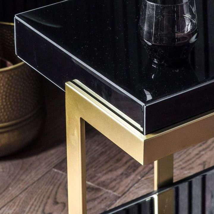 Ardella Black Console Table