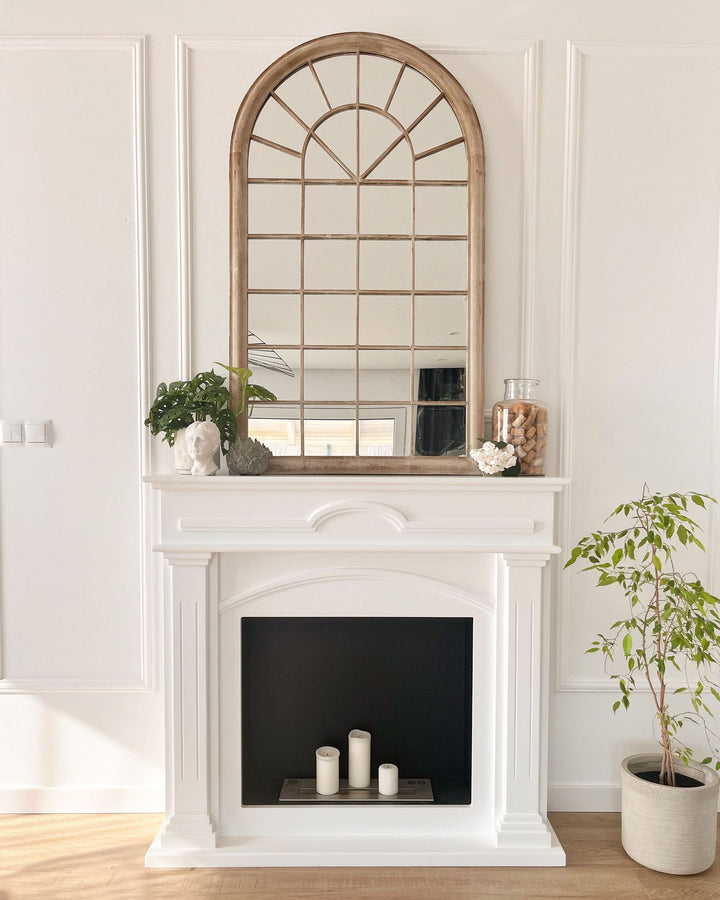 Trevol Wall Mirror Metal Beige