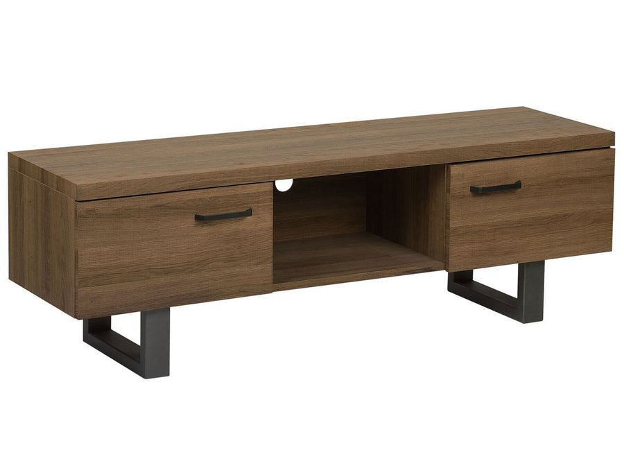 TV Stand TIMBER Dark Brown