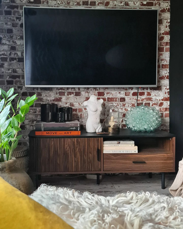 TV Stand Dark Brown Southville