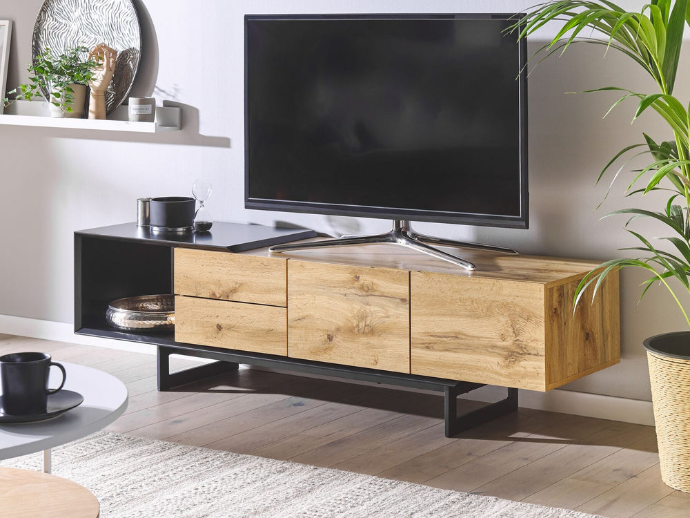 TV Stand FIORA Brown/ Black