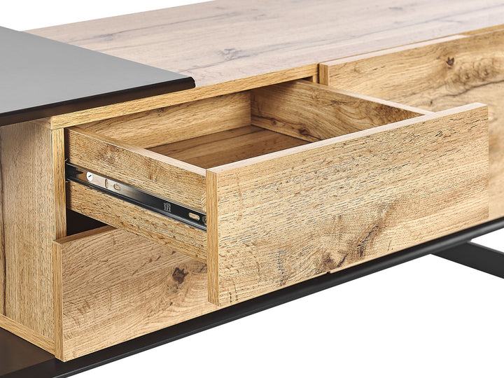 TV Stand Brown/ Black Morty