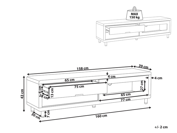 TV Stand White Stanwin