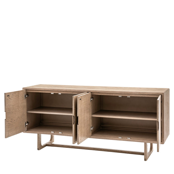 Gallery Direct Craft 4 Door Sideboard Smoked
