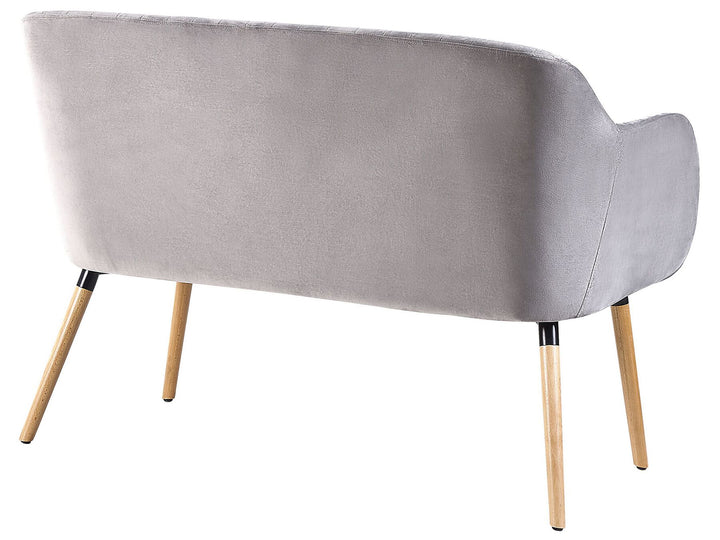 Taby 2 Seater Velvet Kitchen Sofa Grey