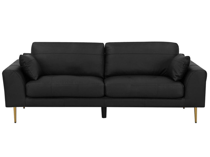 Torget 3 Seater Leather Sofa Black