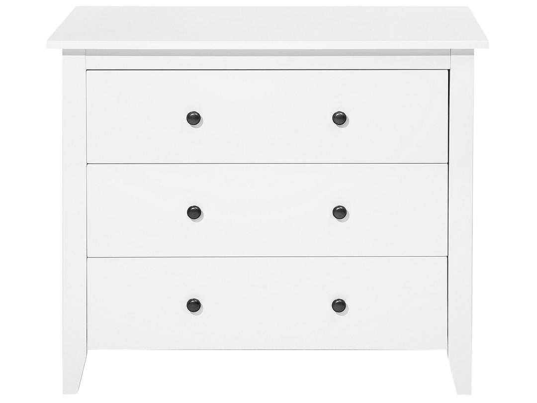 Rebrilliant 3 Drawer Chest White