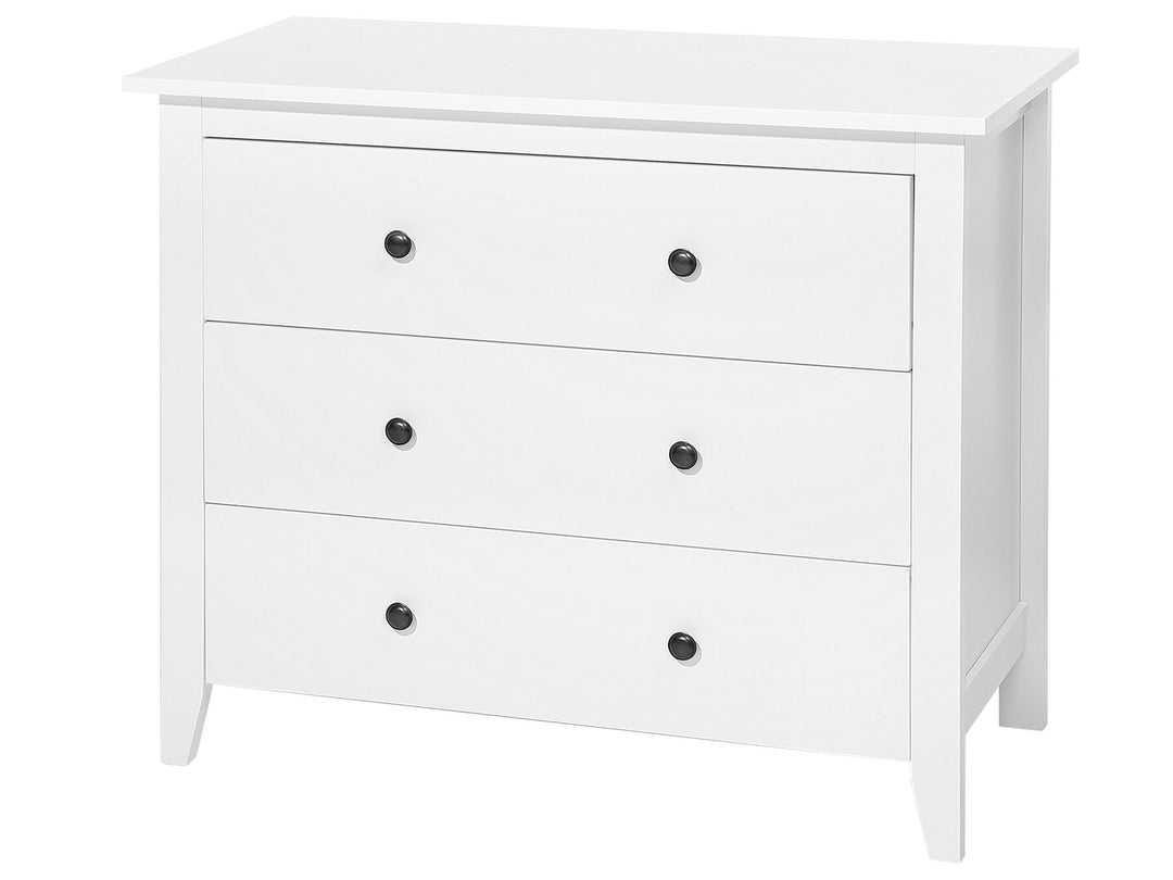 Rebrilliant 3 Drawer Chest White