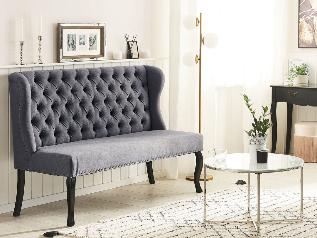 Torsby 2 Seater Fabric Kitchen Sofa Grey