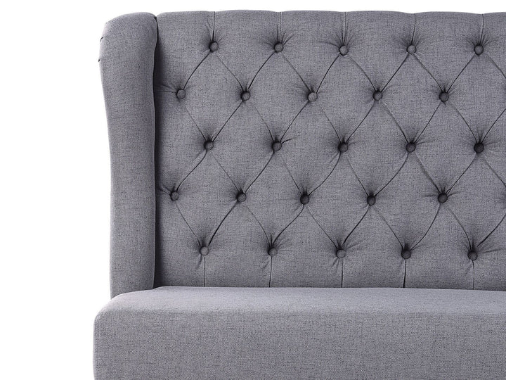Torsby 2 Seater Fabric Kitchen Sofa Grey