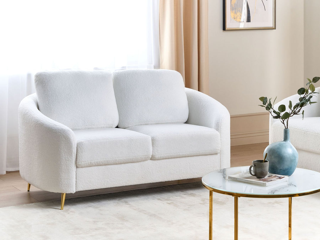 Trosa 2 Seater Boucle Sofa White