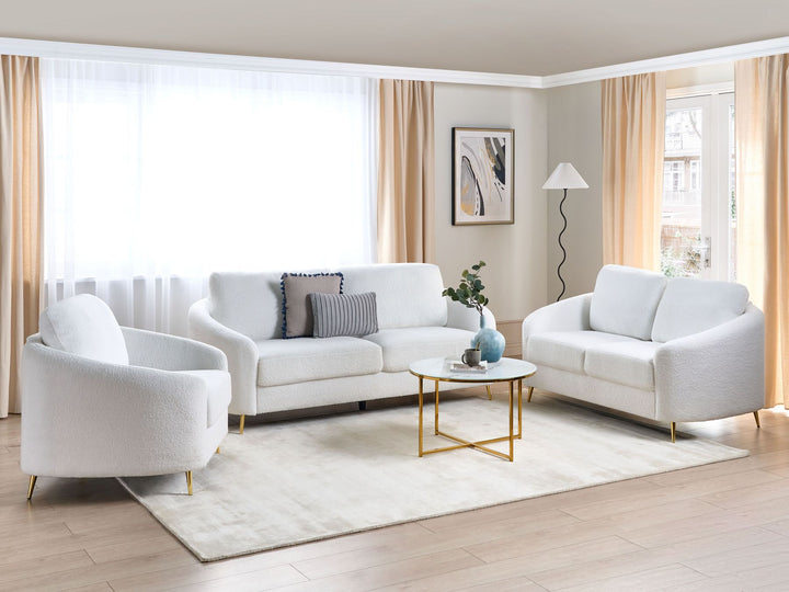 Trosa 2 Seater Boucle Sofa White