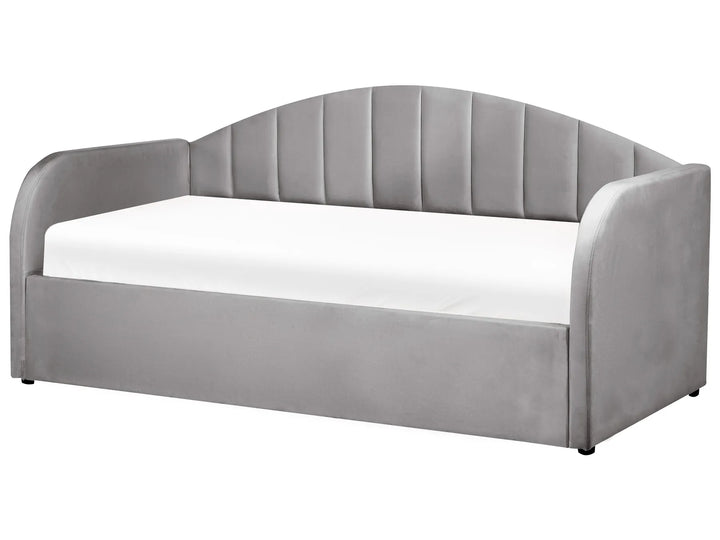 Trundle Bed Velvet  90 x 200 cm (EU Single) Grey Debira