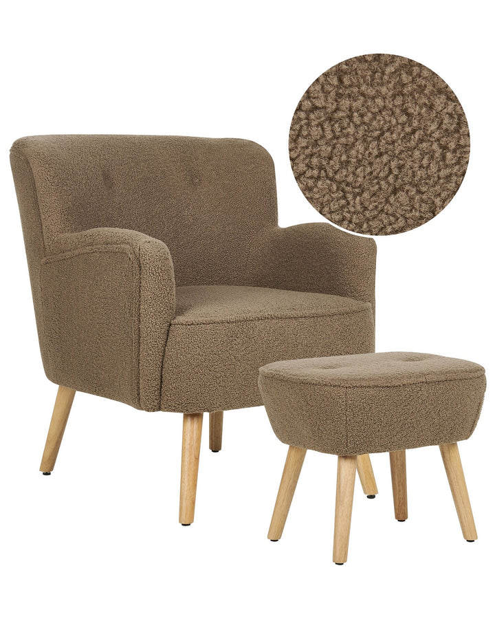 Tumba Armchair Boucle Brown