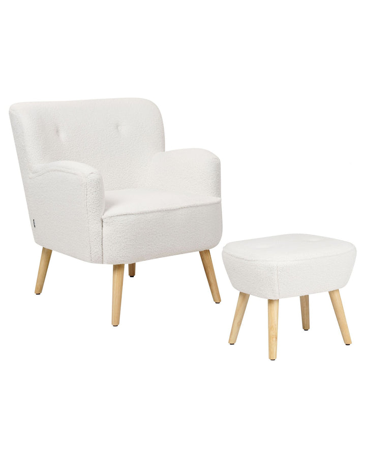 Tumba Armchair Boucle White