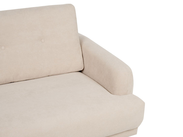 Tuve 2 Seater Corduroy Sofa Beige