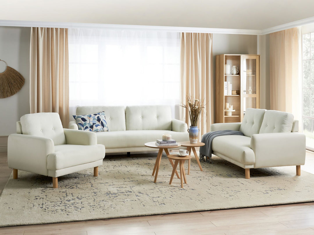 Tuve 2 Seater Fabric Sofa Off-White