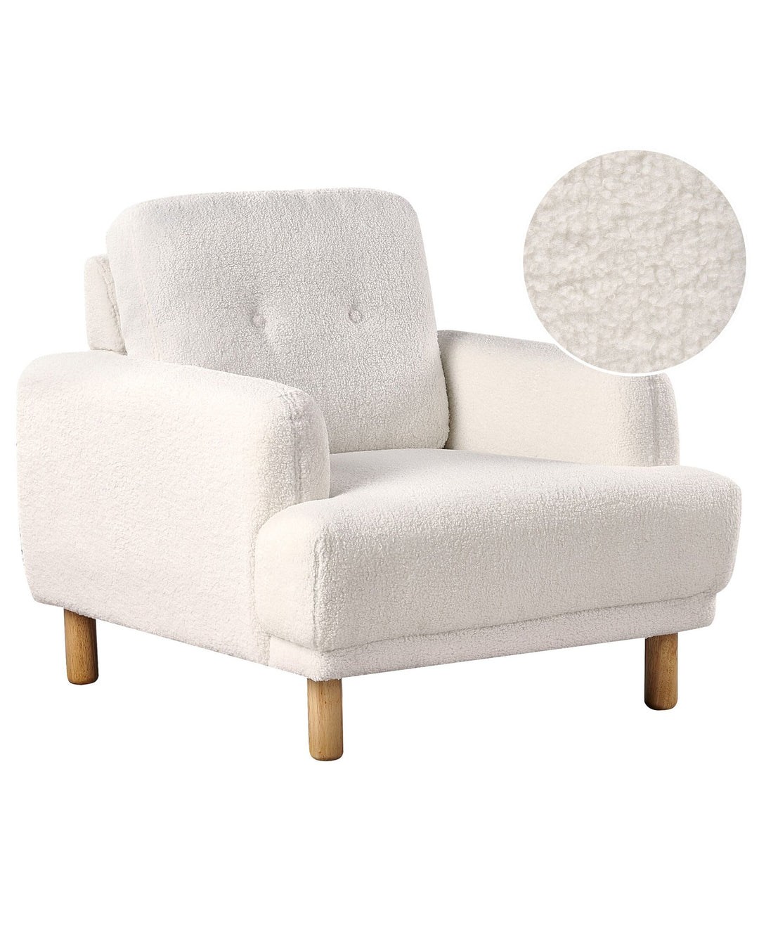 Tuve Armchair Boucle White