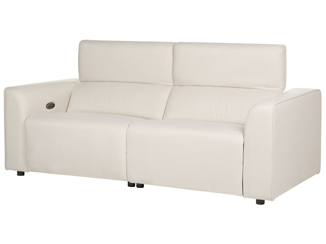 Ulven 2 Seater Fabric Electric Recliner Sofa with USB Port Light Beige