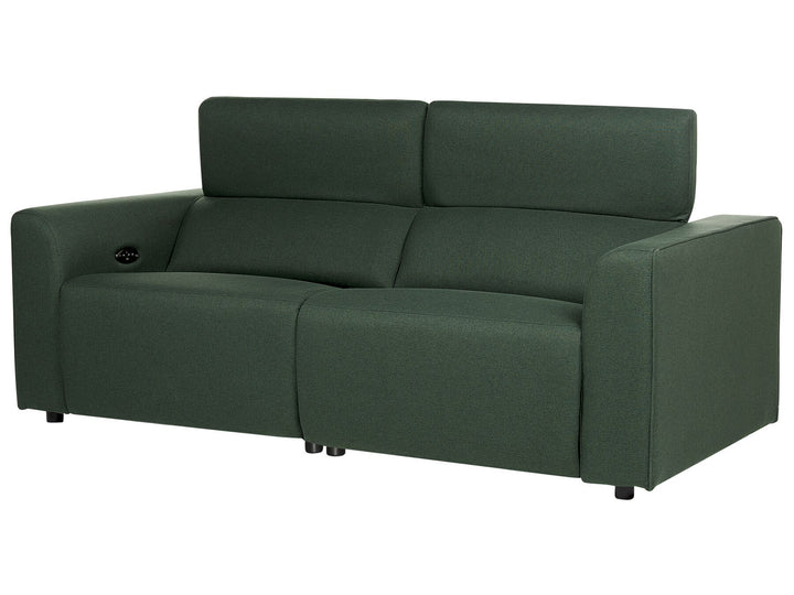 Ulven Fabric Electric Recliner Sofa with USB Port Green