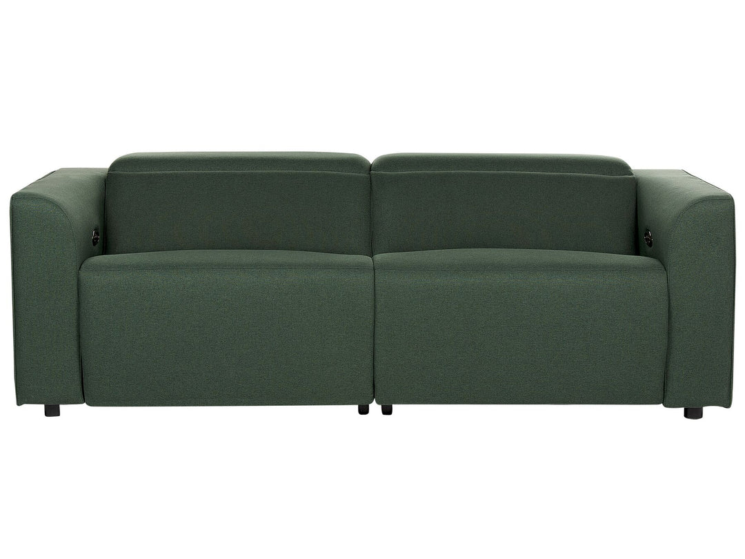 Ulven Fabric Electric Recliner Sofa with USB Port Green