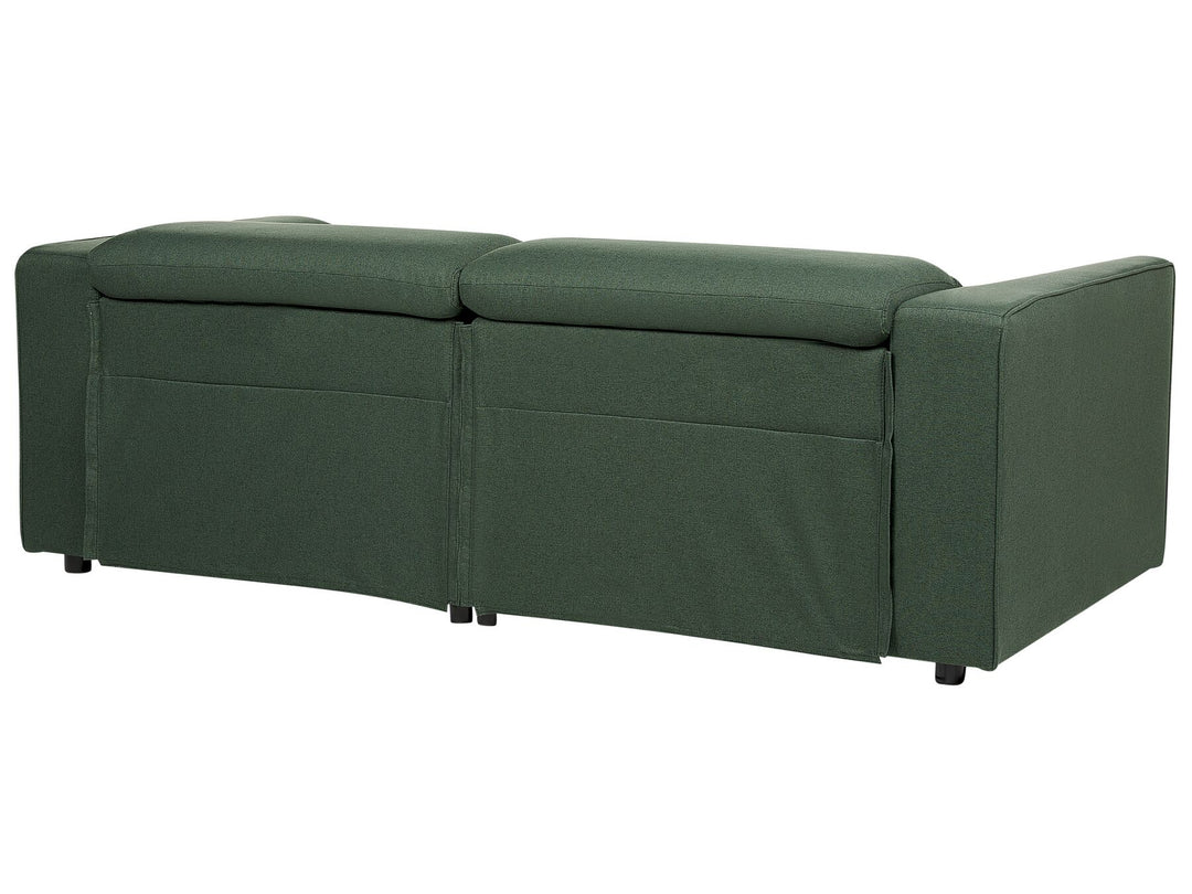 Ulven Fabric Electric Recliner Sofa with USB Port Green