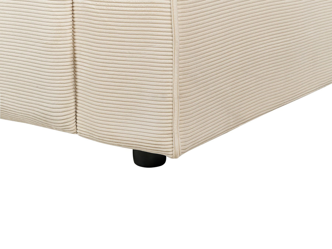 Ulven 2 Seater Corduroy Electric Recliner Sofa with USB Port Beige