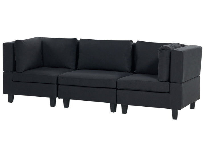 Unstad 3-Seater Modular Fabric Sofa Black