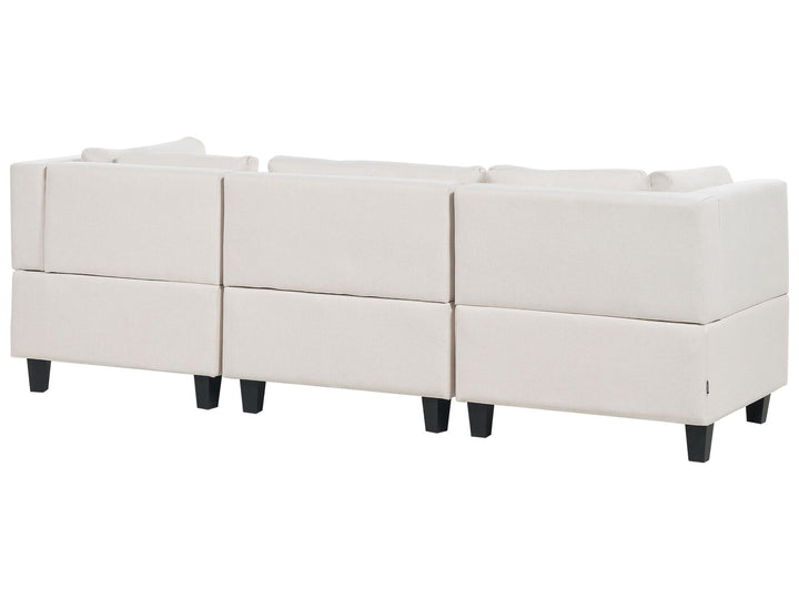 Unstad 3-Seater Modular Fabric Sofa Light Beige