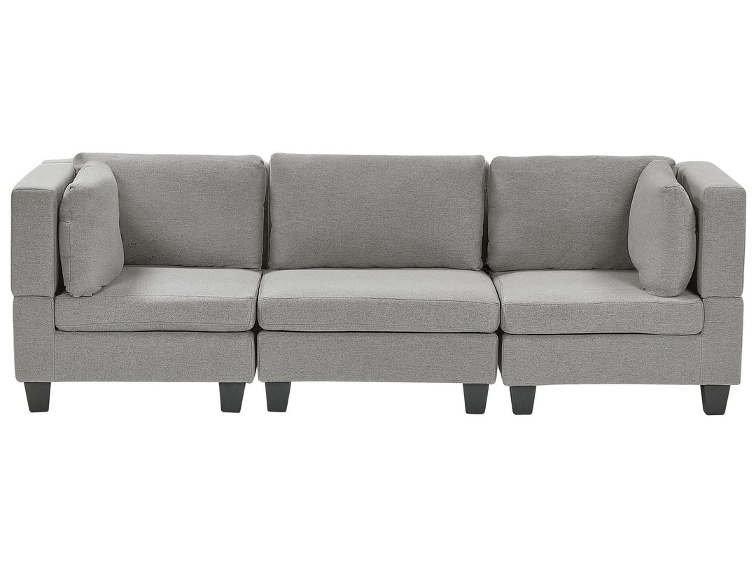 Unstad 3-Seater Modular Fabric Sofa Light Grey