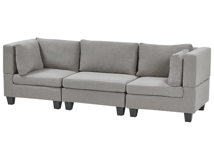 Unstad 3-Seater Modular Fabric Sofa Light Grey